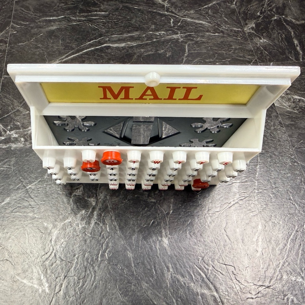 Vintage Letter Holder with Ring-A-Date Calendar - Picture 8 of 13